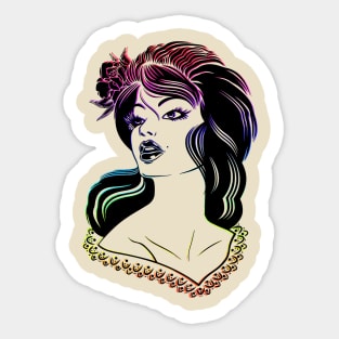 Rainbow Girl Sticker